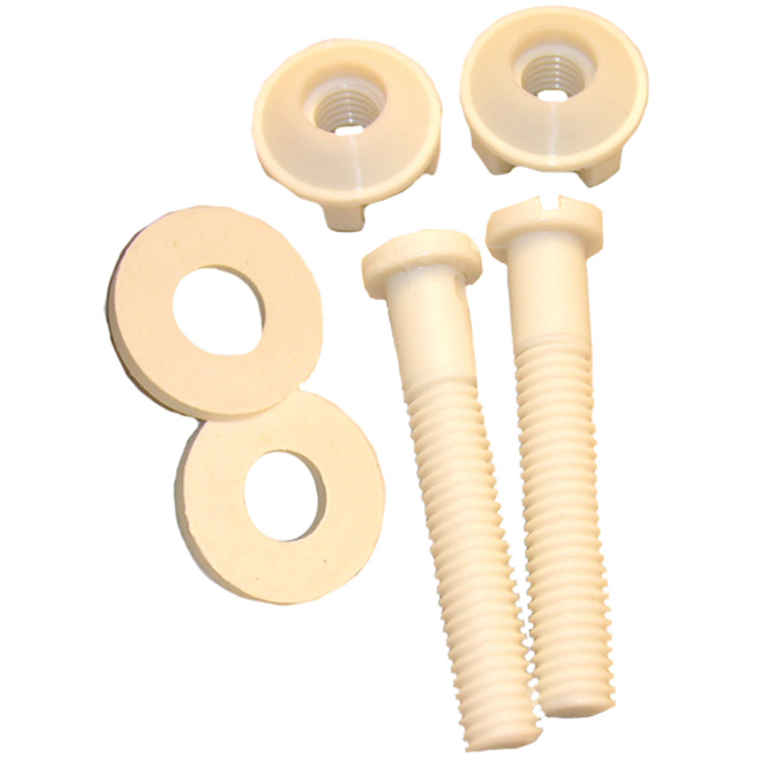 Lasco 14-1063 Toilet Seat Hinge Bolt, Plastic, White