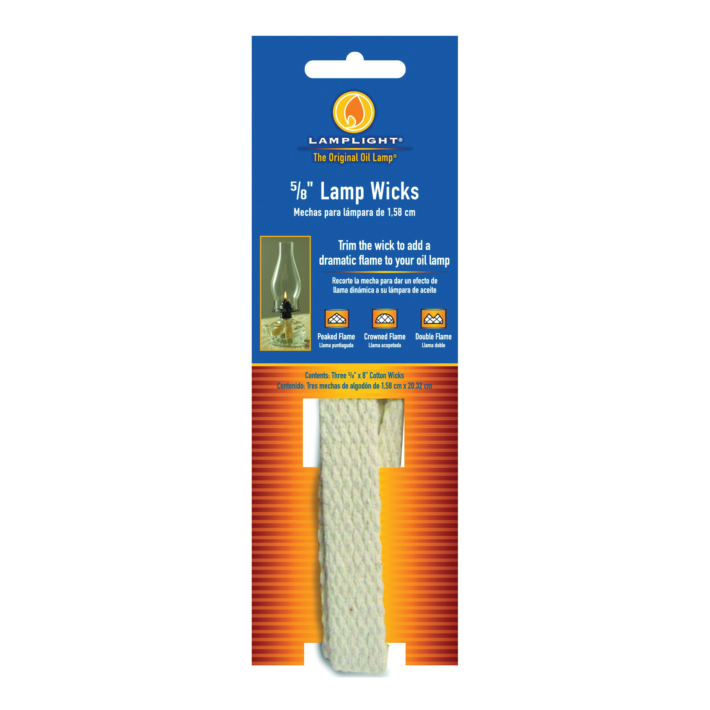 Lamplight 9995 Lamp Wick, Flat, Cotton, For: Chamber and Traditional Oil Lamps