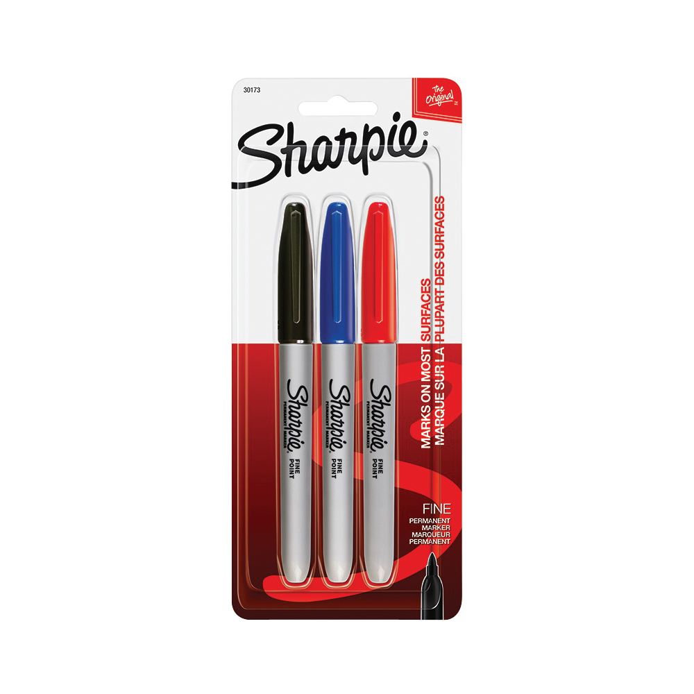 Sharpie 30173 Permanent Marker, Fine Lead/Tip, Assorted Lead/Tip