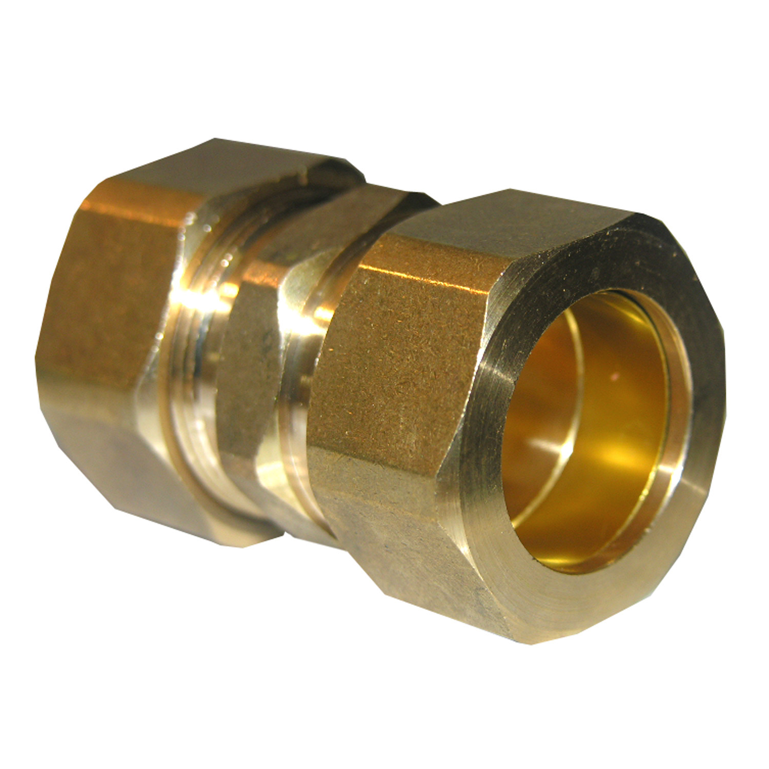 Lasco 17-6273 Pipe Union, 7/8 in, Compression, Brass, 200 psi Pressure