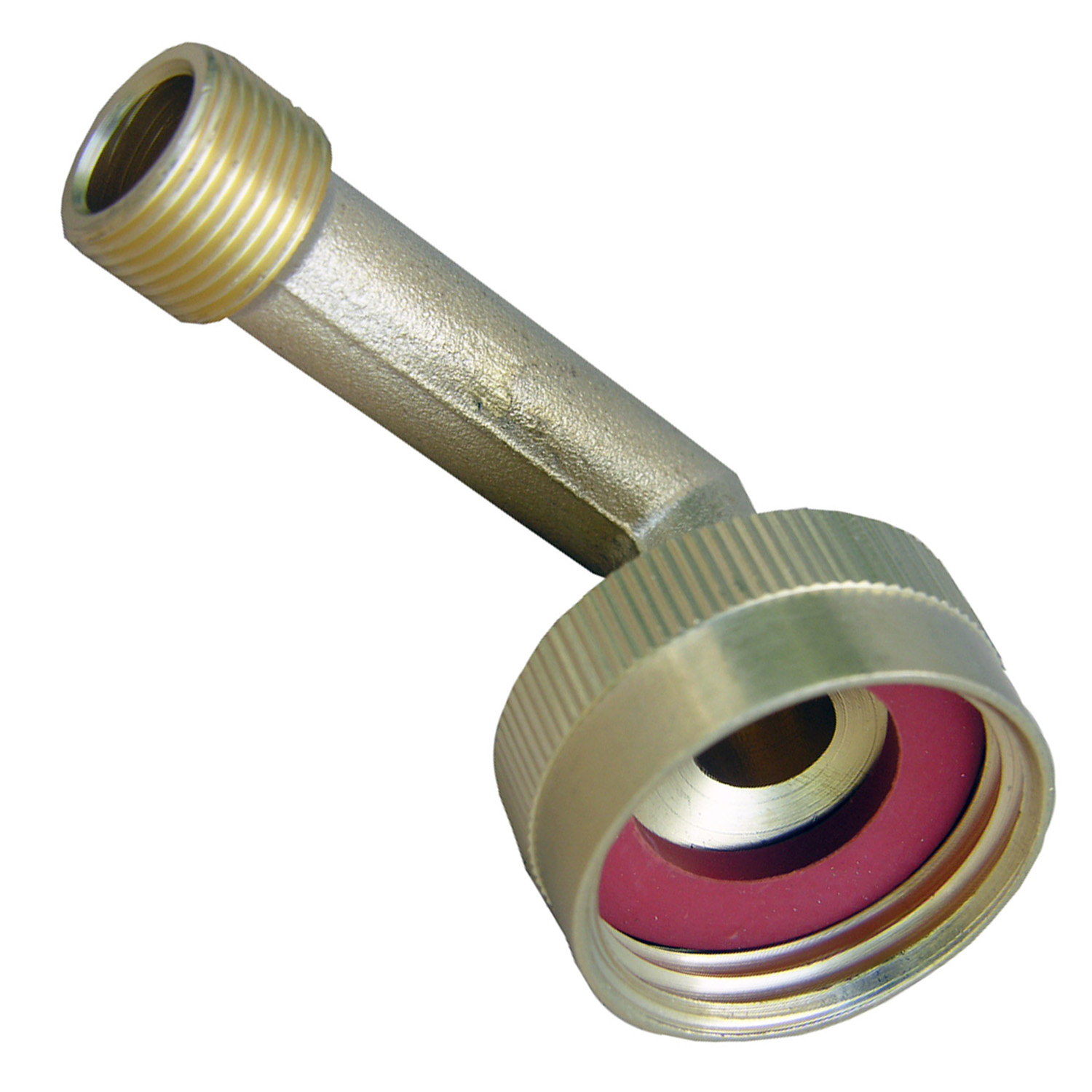 Lasco 17-8389 Swivel Hose Adapter, 3/4 x 3/8 in, FHT Swivel x Compression, Brass