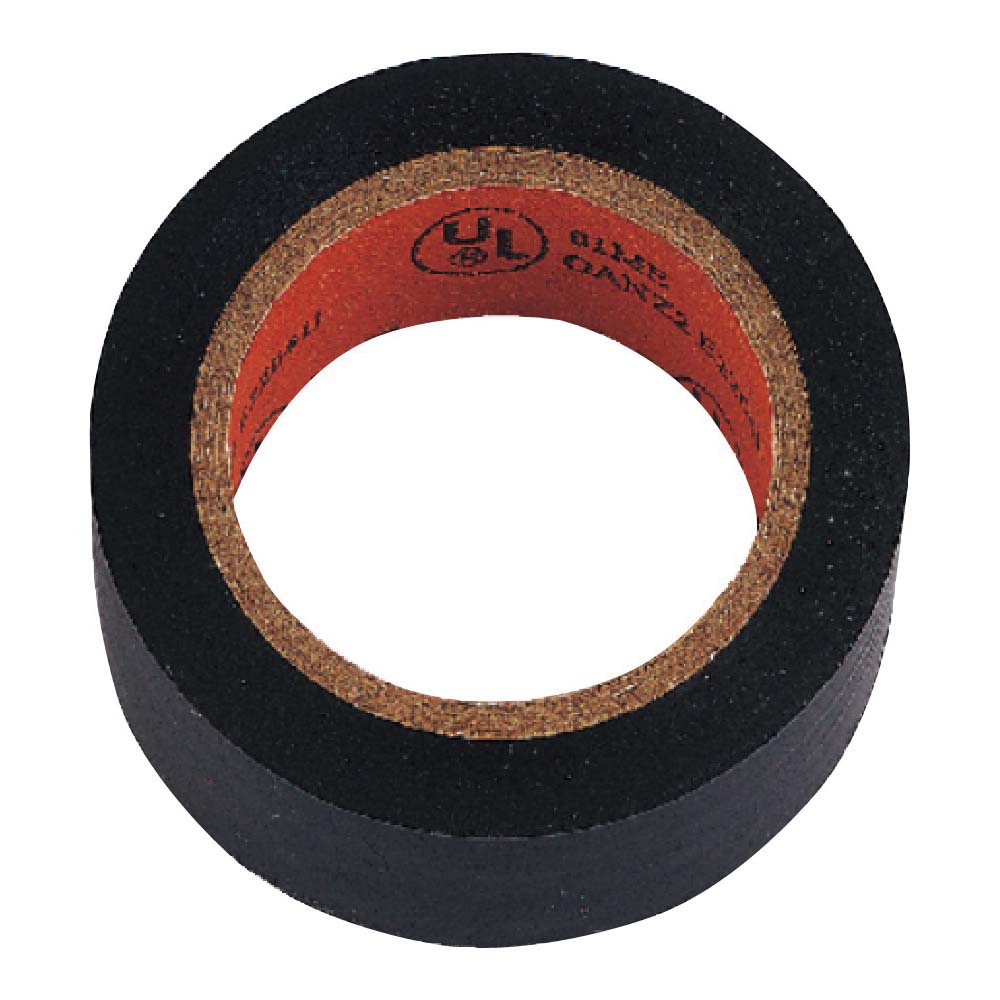 Vulcan W501D Electrical Tape, 30 ft L, 0.75 in W, PVC Backing, Black
