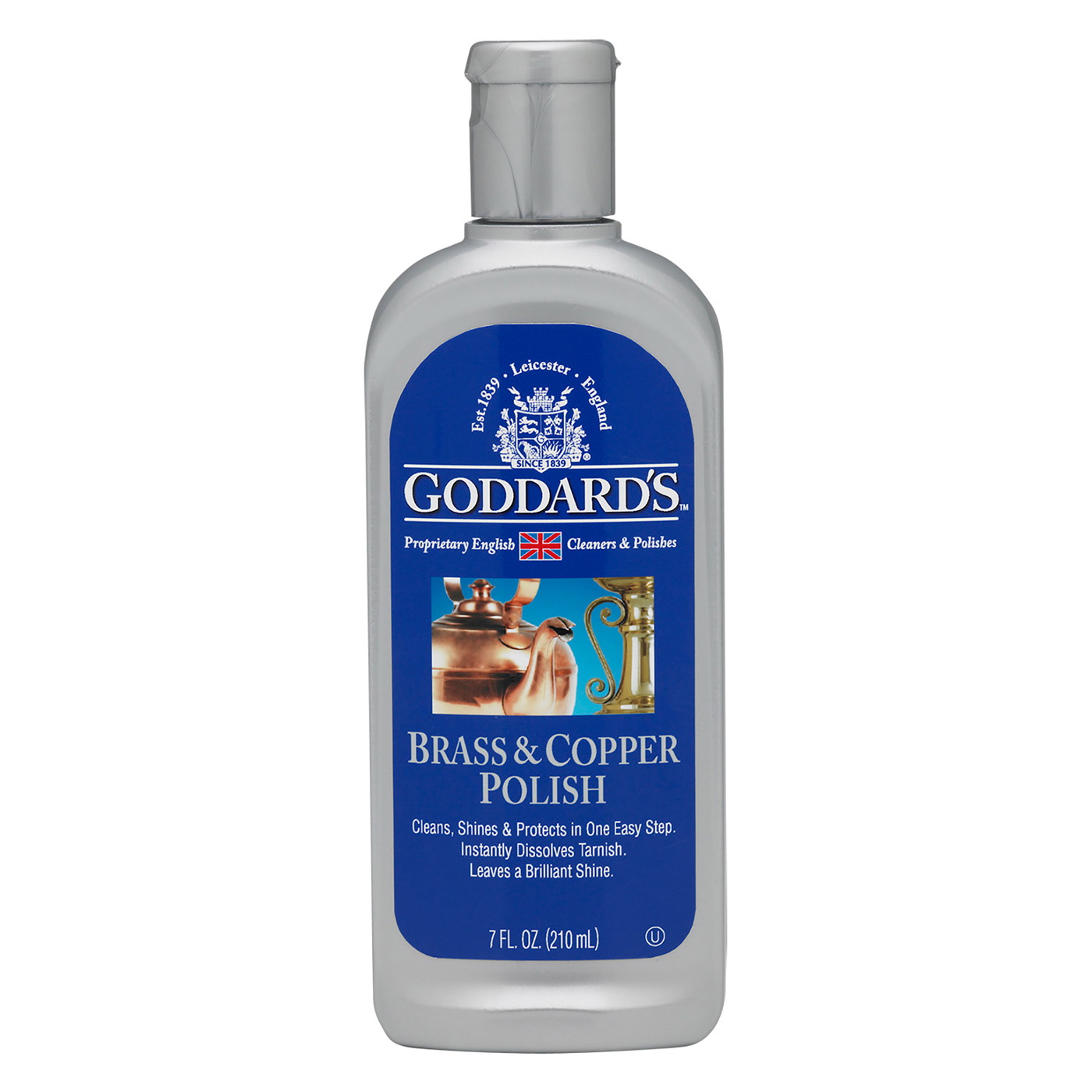 Goddard's 708184 Brass and Copper Polish, 7 oz, Liquid, Floral Apple, Off-White