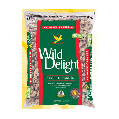 Wild Delight 379050 In shell Peanuts Wild Bird Food, 5 lb, Bag