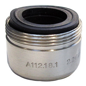 Larsen 09-1979 Faucet Aerator, 55/64-27 x 15/16-27 Female x Male, Satin Nickel, 2.2 gpm