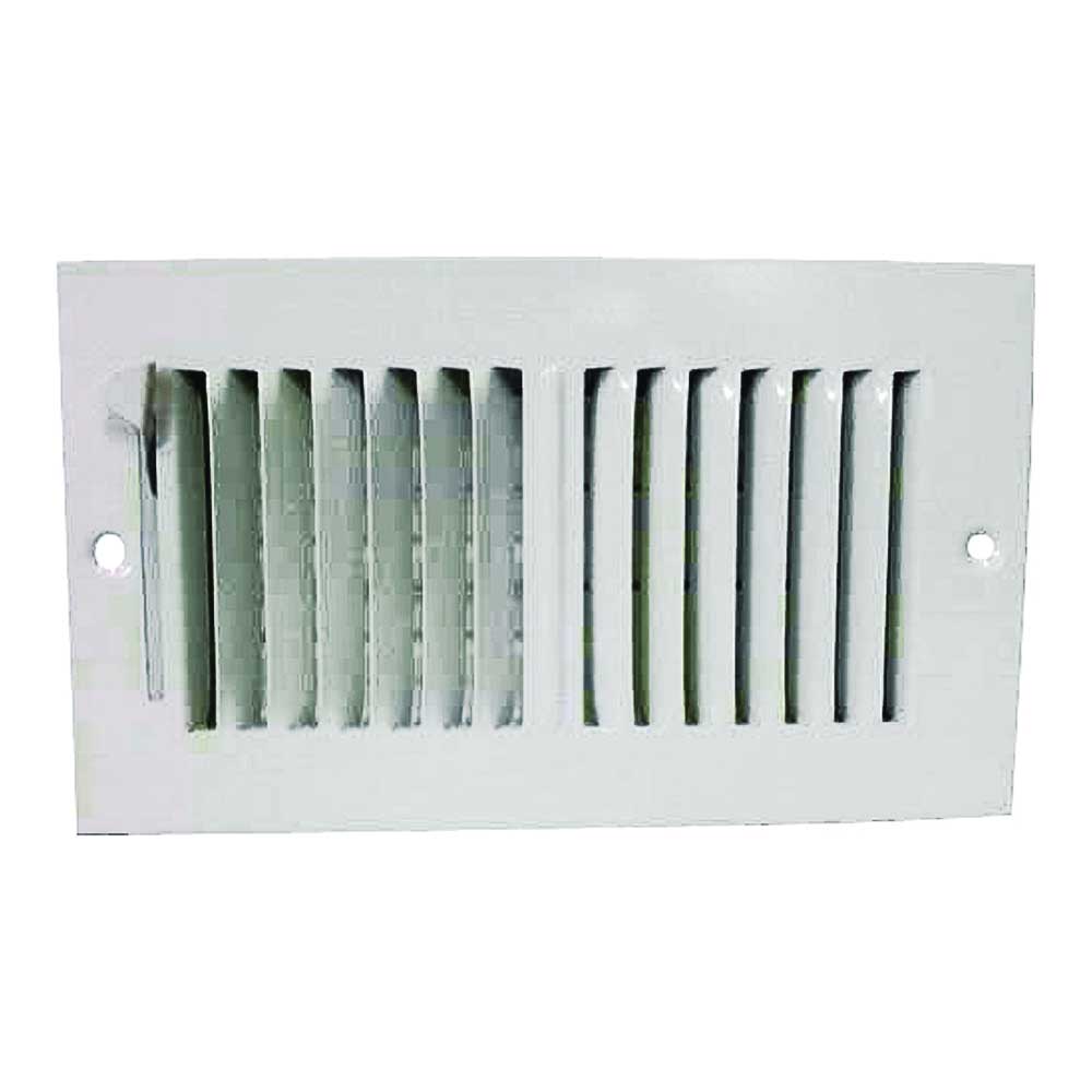 ProSource SW02-8X4 Sidewall Register, Steel, White
