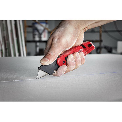 Milwaukee FASTBACK Series 48-22-1503 Folding Utility Knife Set, 2-Piece, Carbon Steel/Composite, Red