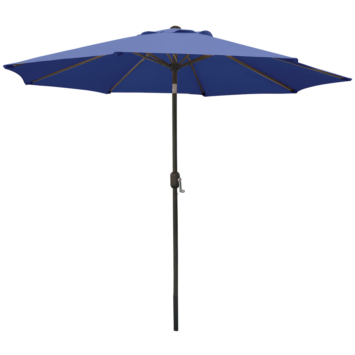 Seasonal Trends Crank Umbrella, 92.9 in H, 107.9 in W Canopy, 107.9 in L Canopy, Round Canopy, Steel Frame
