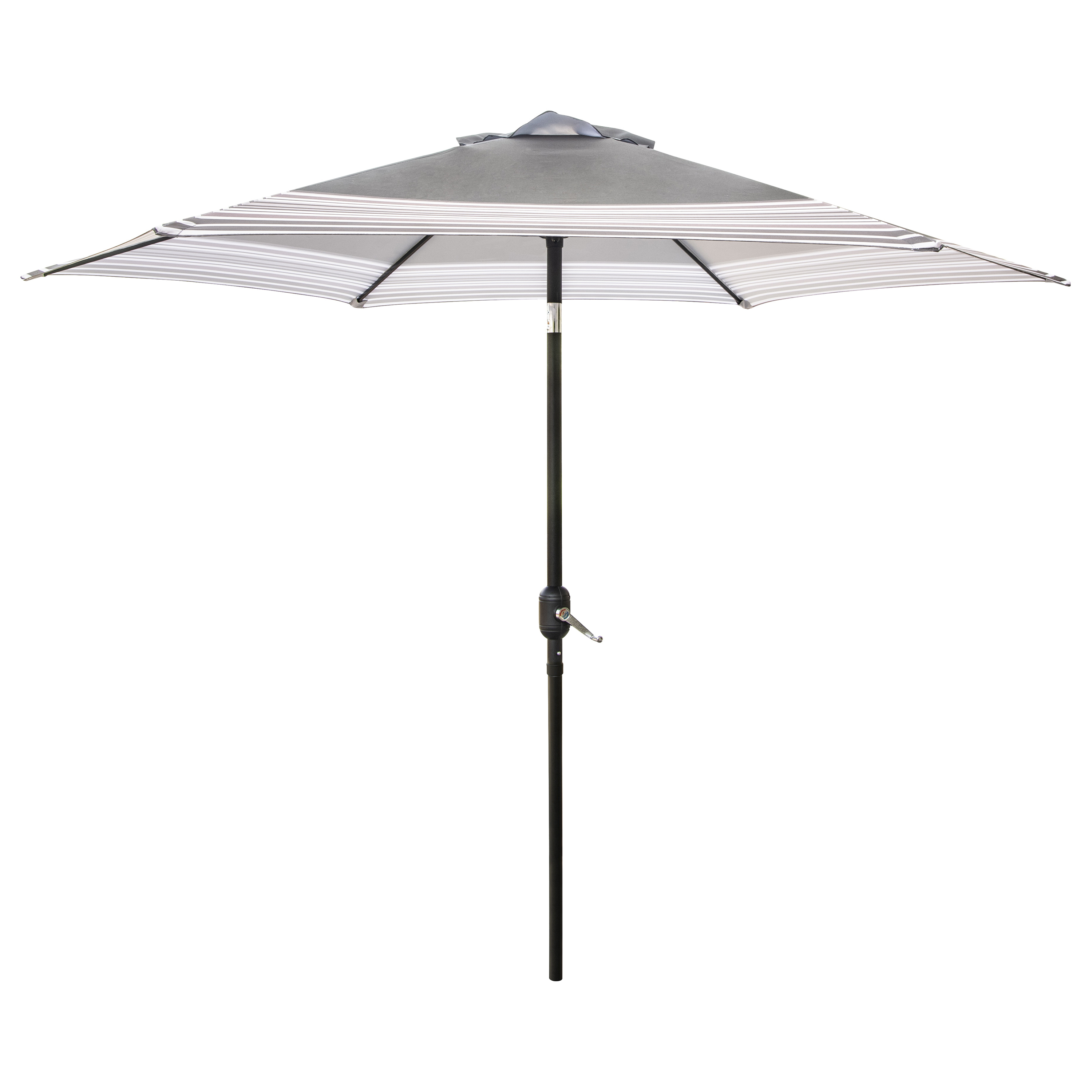 Seasonal Trends 59793 Tilt/Crank Market Umbrella, 94.4 in H, 106.2 in W Canopy, 106.2 in L Canopy, Hexagonal Canopy