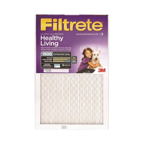 Filtrete 2010DC-6 Air Filter, Electrostatic, Pleated, Ultra Allergen Reduction, 1 in Thick, 12 in L, 12 in W, 11 MERV