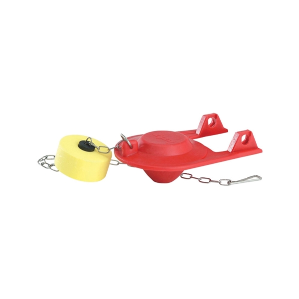Korky 2004BP Float Toilet Flapper, Specifications: 2 in Valve Open, Chlorazone Rubber, Red