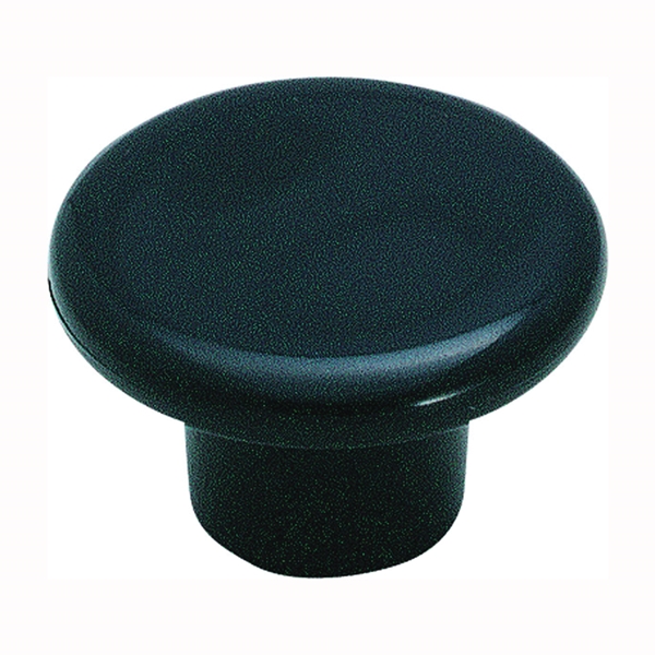 Amerock Allison Value Series BP802PBK Cabinet Knob, 13/16 in Projection, Plastic, Black