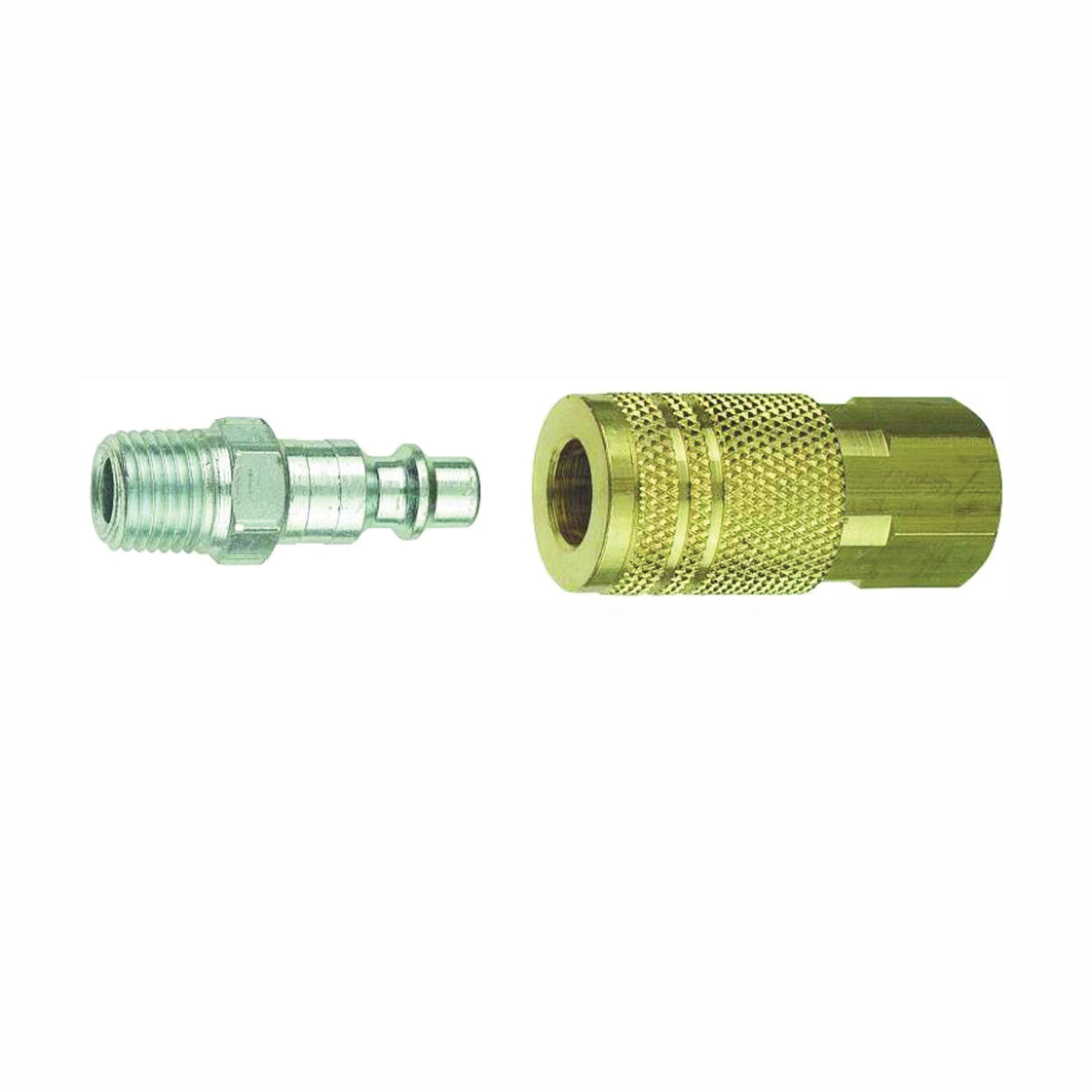 Tru-Flate 13-101 Coupler and Plug Set, T-Style, 1/4 in