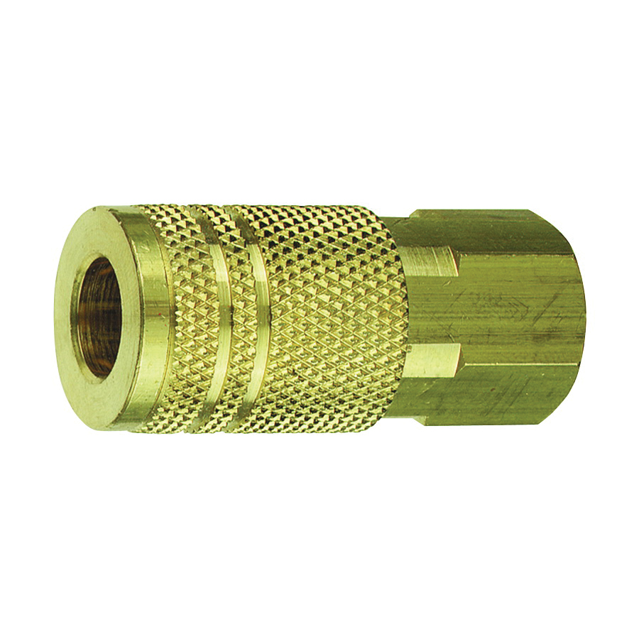 Tru-Flate 13-537 Coupler, 3/8 in, FNPT, Steel