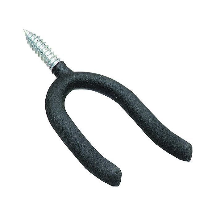 Crawford SH13-25 Tool Holder Hook, 50 lb, Screw, Steel, Black