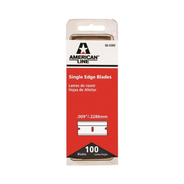 American LINE 66-0089-DIS Scraper Blade, 2-Facet, 1-Edge Blade, 3/4 in W HCS Blade