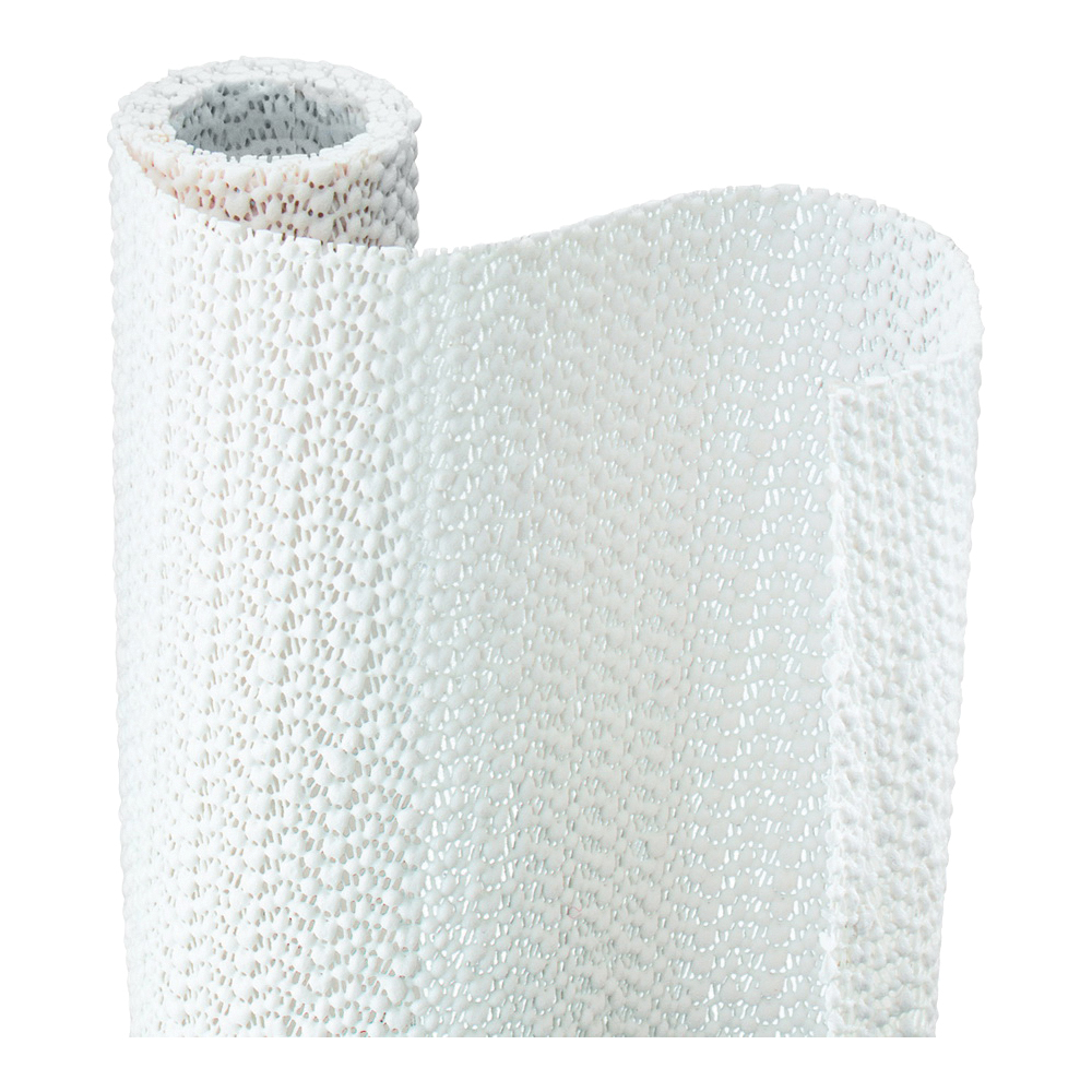 Con-Tact 05F-C6B52-06 Shelf and Drawer Liner, 5 ft L, 12 in W, Foam/PVC, Bright White