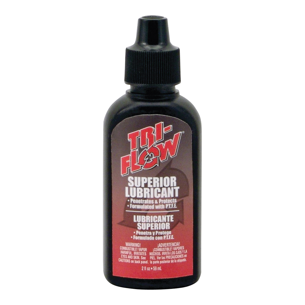 Tri-Flow TF21010 Lubricant, Mineral Oil Base, Brown, 2 oz Bottle, Liquid