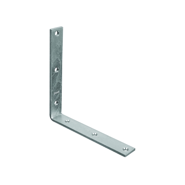 National Hardware 115BC Series N220-178 Corner Brace, 8 in L, 1-1/4 in W, 8 in H, Steel, Zinc, 0.22 in Thick Material
