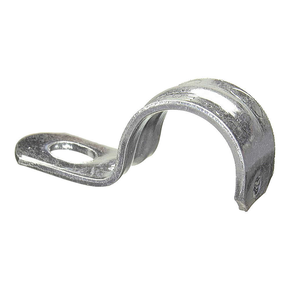 Halex 96112 1-Hole Rigid Conduit Strap, 3/4 in, Steel, Galvanized