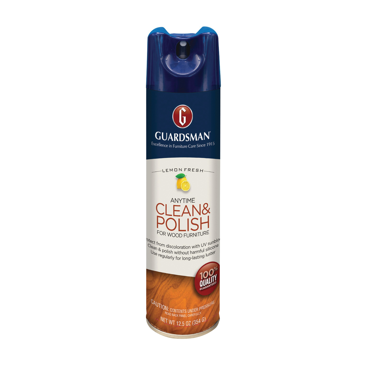 Guardsman 300200 Furniture Polish, 12.5 oz, Aerosol Can, Lemon