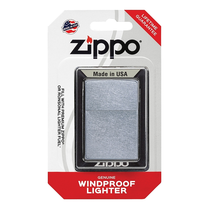 Zippo 207BG-PPK Pocket Lighter, Metal, Chrome