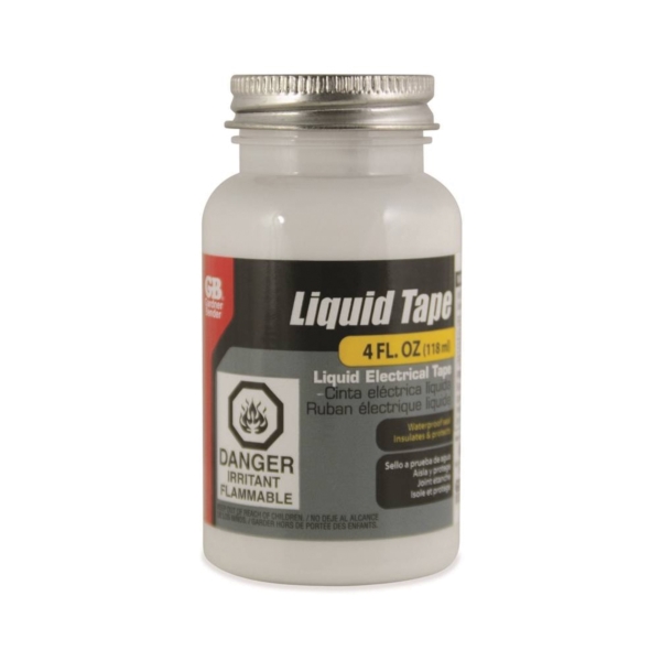 Gardner Bender LTW-400 Liquid Electrical Tape, Liquid, White, 4 oz Bottle