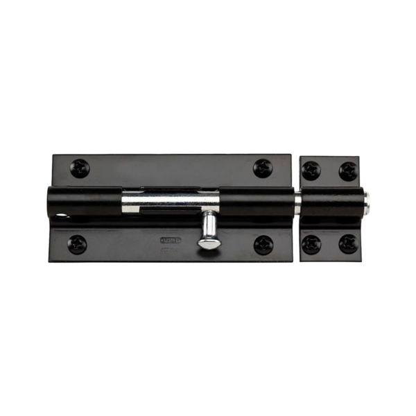 National Hardware N152-133 Barrel Bolt, 0.6 in Dia Bolt Head, 8 in L Bolt, Steel
