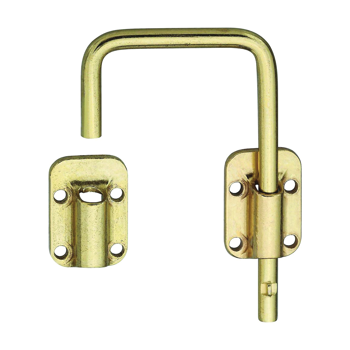 National Hardware N239-004 Sliding Door Lock, Steel, Brass