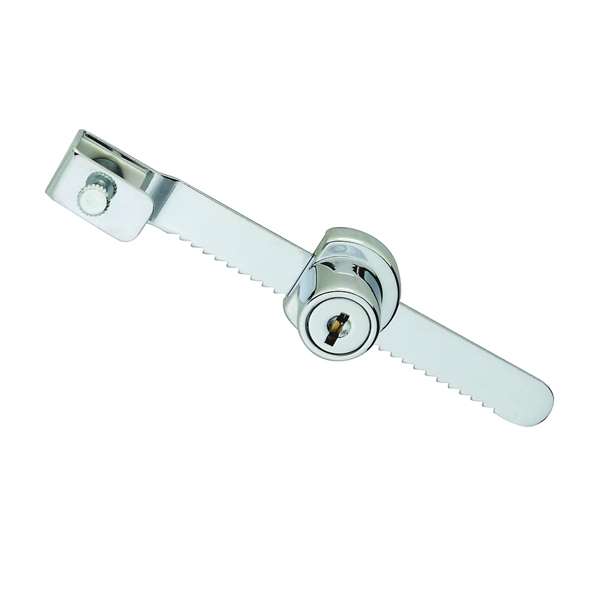 National Hardware V828 Series N183-798 Showcase Lock, Keyed Lock, Y13 Yale, B1 Cole Keyway, Steel/Zinc, Chrome