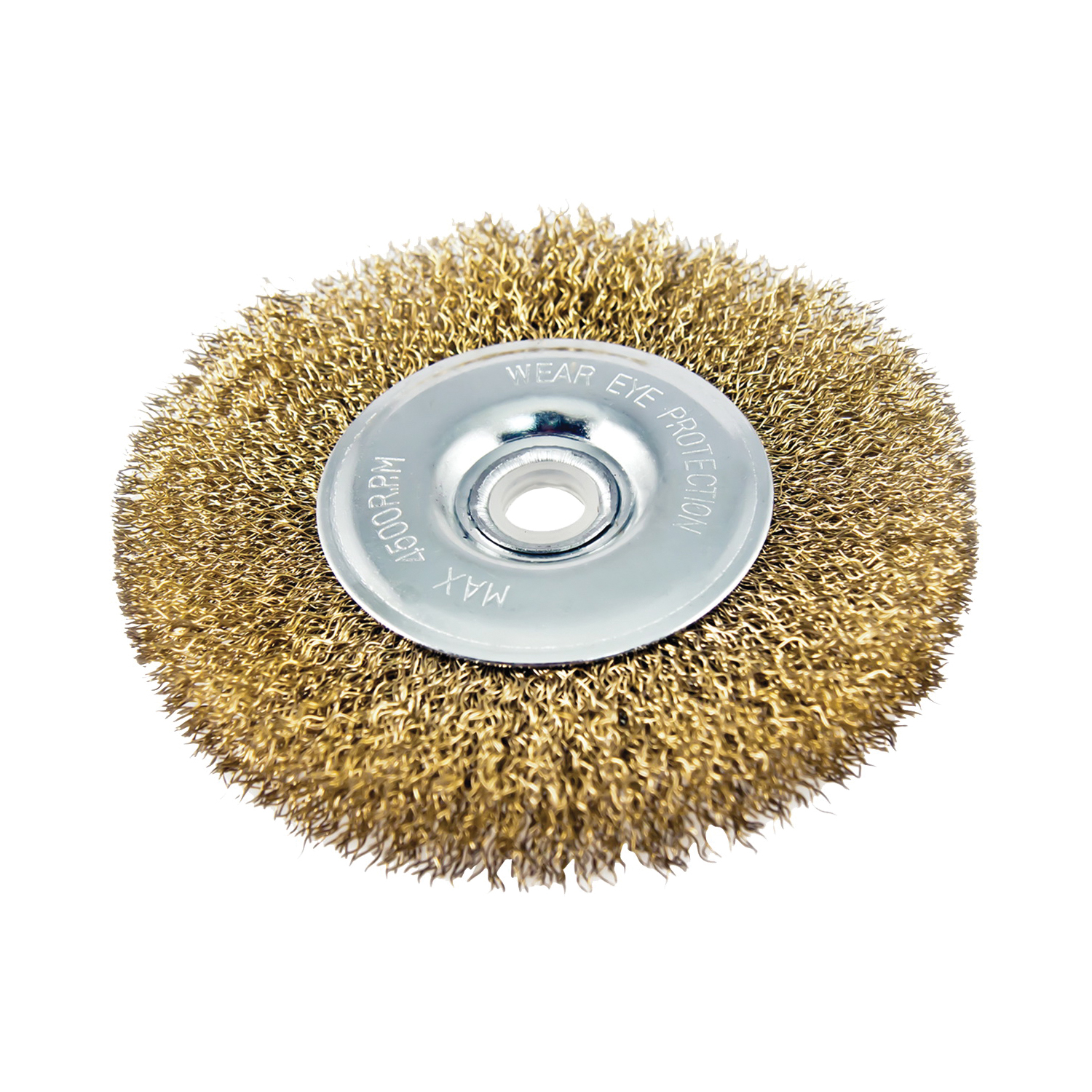 Vulcan 323281OR Wire Wheel Brush with Hole, 6 in Dia, 5/8 in Arbor Hole, 1/2 in Adapter Ring Arbor/Shank