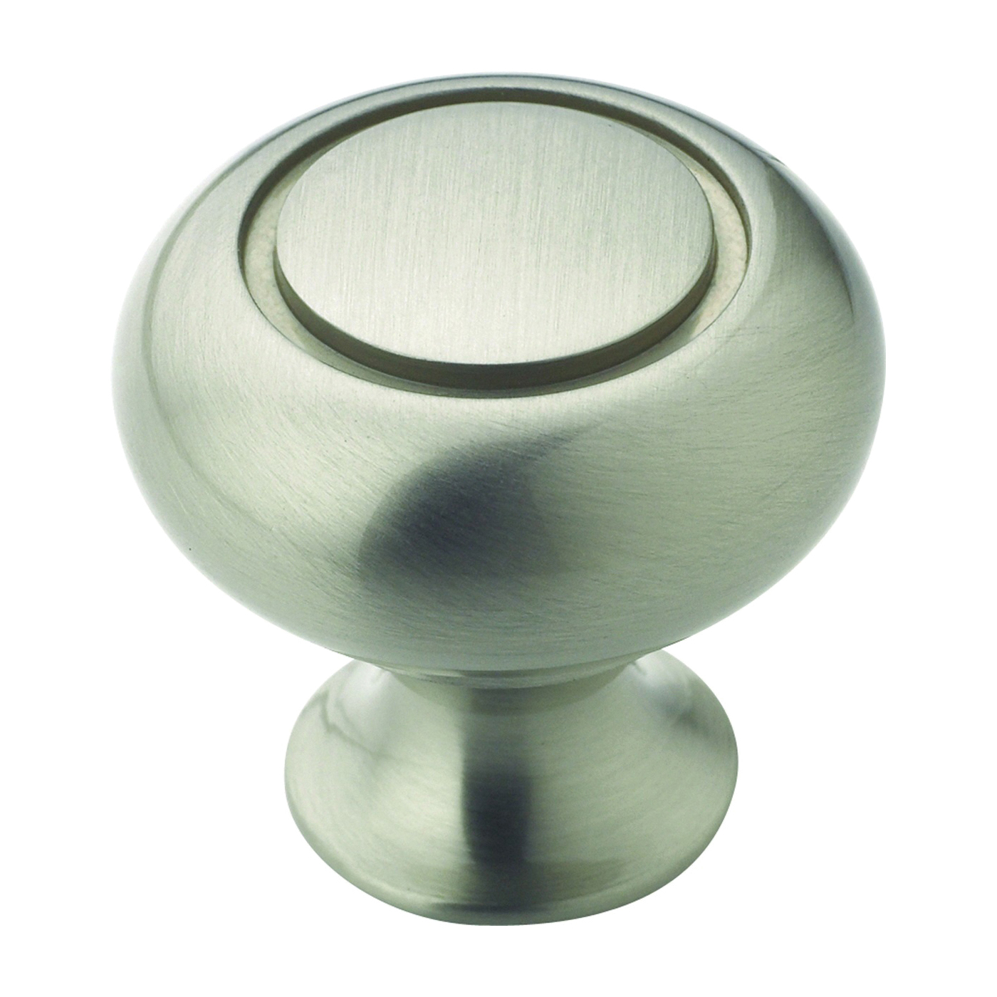 Amerock Everyday Heritage Series BP53011G10 Cabinet Knob, 1-3/16 in Projection, Zinc, Satin Nickel