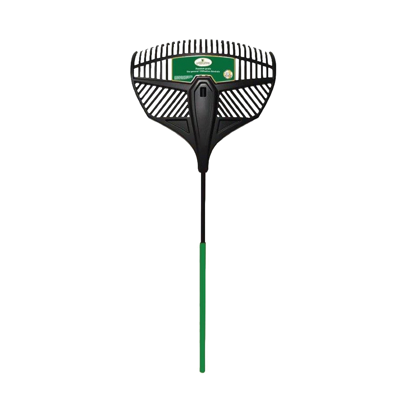 Landscapers Select 34867 Leaf Rake, Poly Tine, Steel Handle, 36 in L Handle