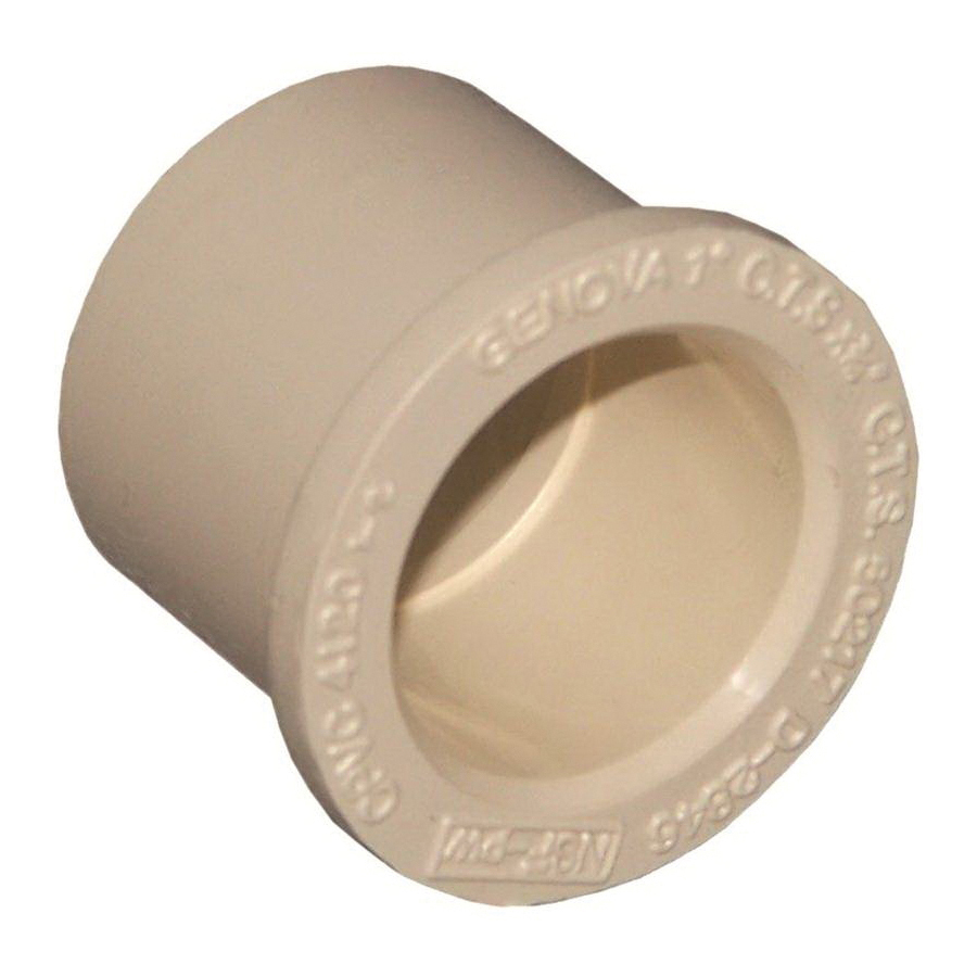 Nibco T00230D Pipe Bushing, 3/4 x 1/2 in, CPVC, 40 Schedule