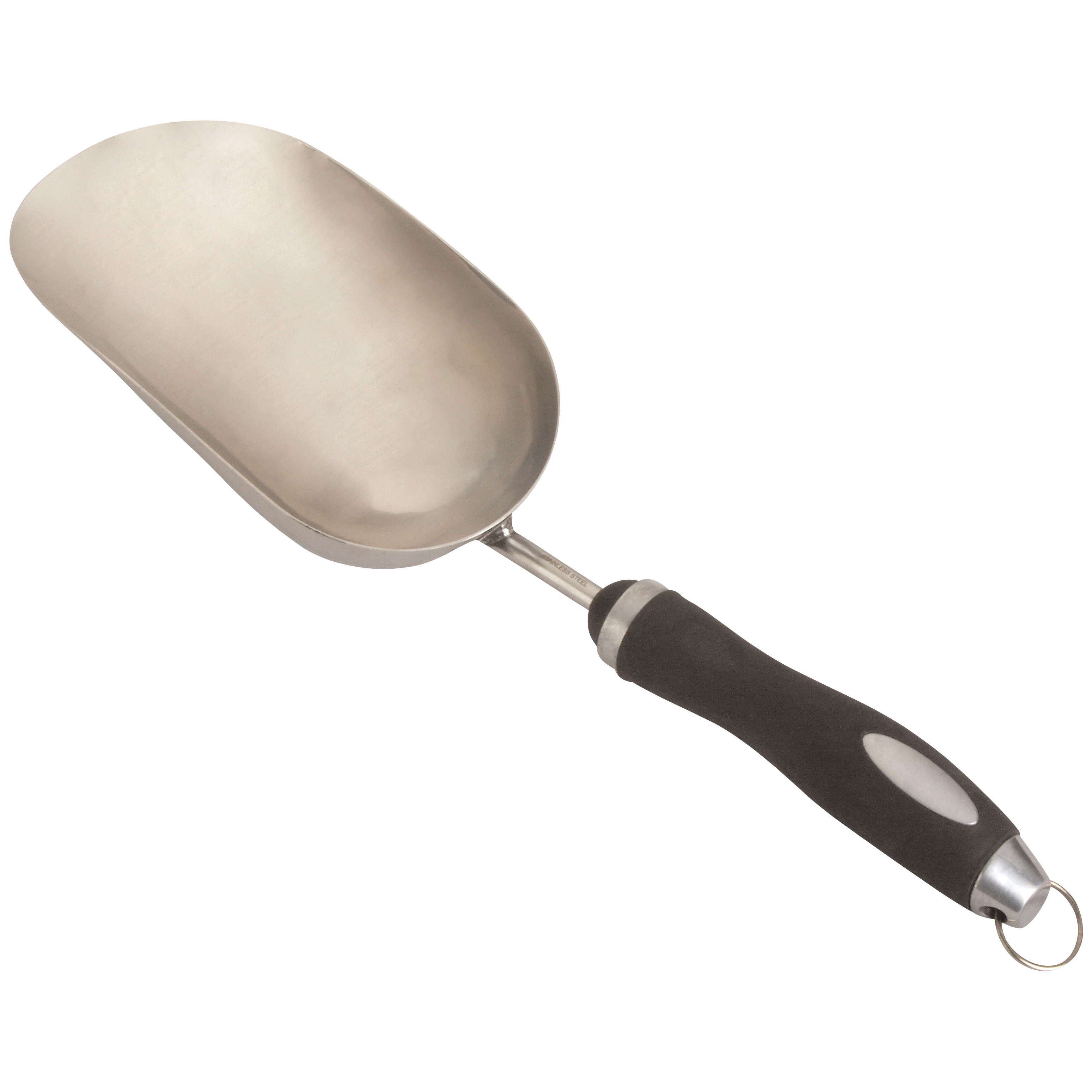 Landscapers Select GT930AIS Scoop, 4-1/4 in W Blade, 7-3/8 in L Blade, 1.5 mm Gauge, Stainless Steel Blade, TPR Handle