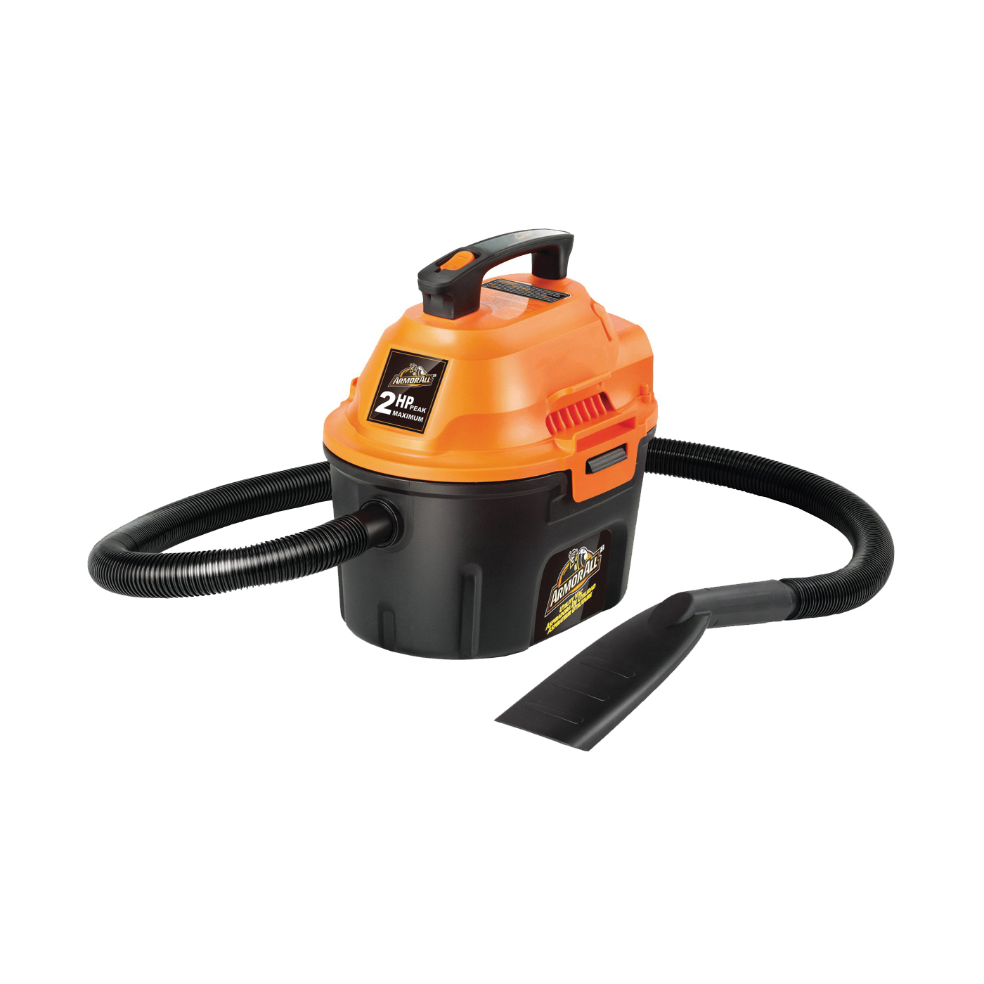 Armor All AA255 Wet and Dry Vacuum Cleaner, 2.5 gal, Quiet, Foam Sleeve