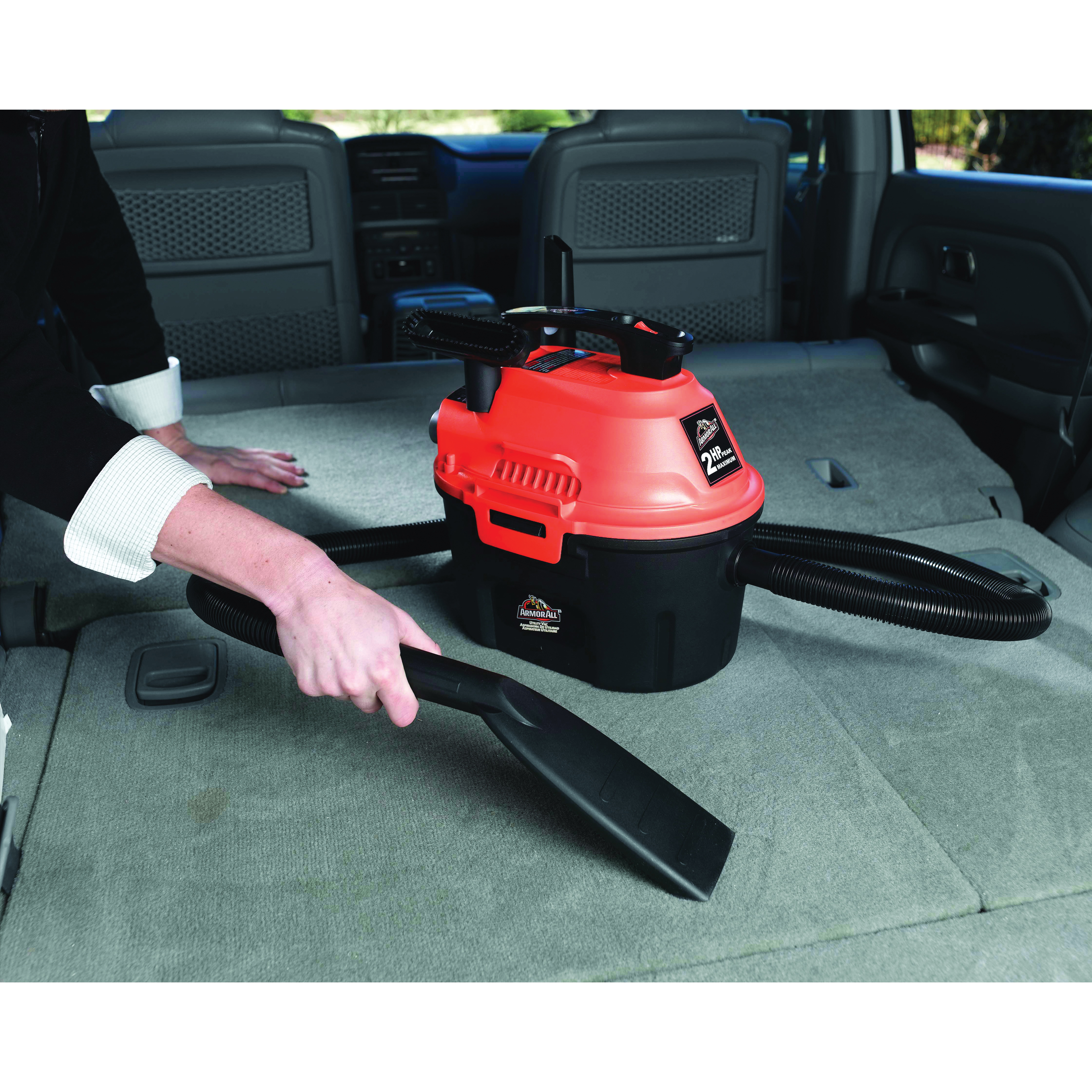 Armor All AA255 Wet and Dry Vacuum Cleaner, 2.5 gal, Quiet, Foam Sleeve