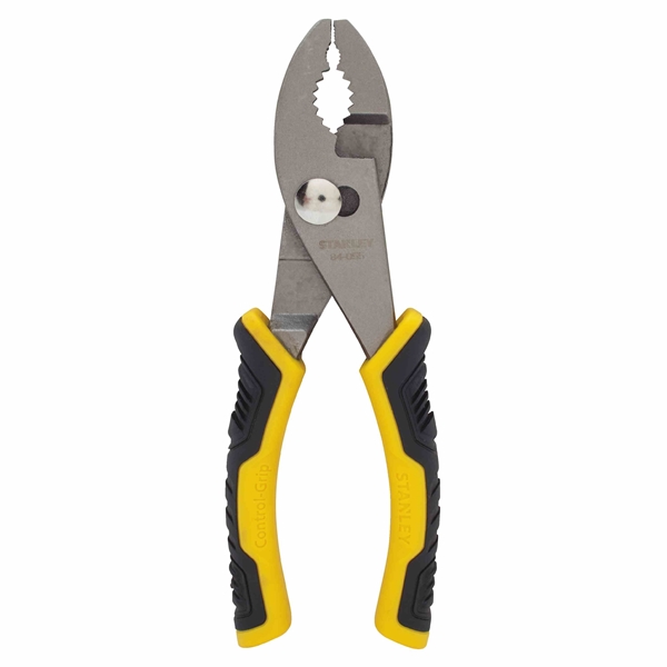 STANLEY 84-055 Slip-Joint Plier, 6 in OAL, 1/2 in Jaw Opening, Black/Yellow Handle, Ergonomic Handle, 7/8 in W Jaw