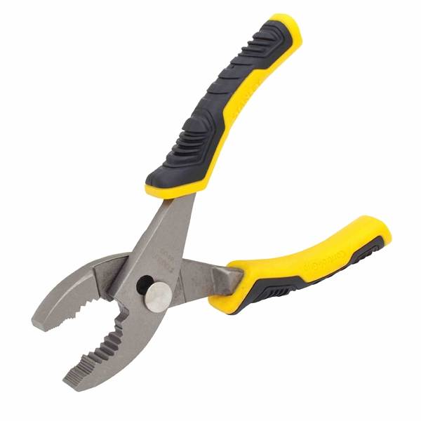STANLEY 84-055 Slip-Joint Plier, 6 in OAL, 1/2 in Jaw Opening, Black/Yellow Handle, Ergonomic Handle, 7/8 in W Jaw