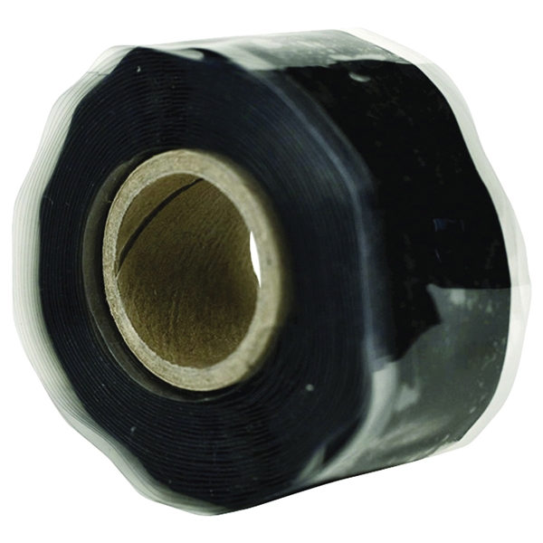 Harbor Products RT1000201201USC01 Self-Fusing Pipe Repair Tape, 12 ft L, 1 in W, Black