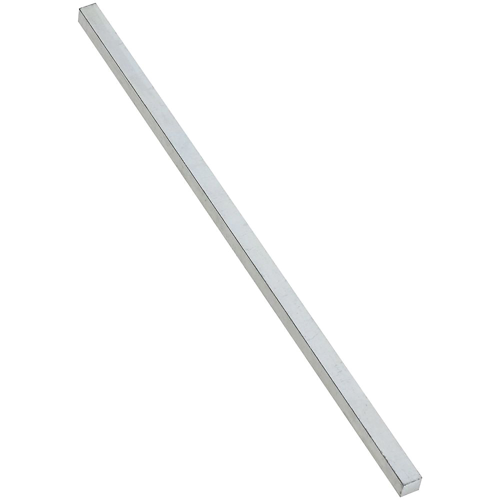 National Hardware 4030BC Series N180-190 Key Stock, 3/8 in W, 3/8 in H, 12 in L, Steel, Zinc