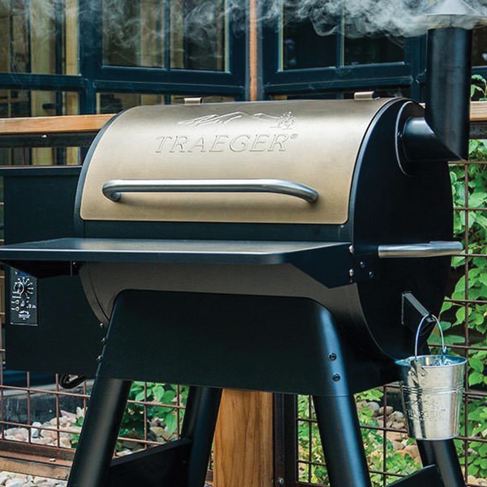 Traeger Pro 22 Series TFB57PZB Pellet Grill, 20,000 Btu, Steel Body, Bronze
