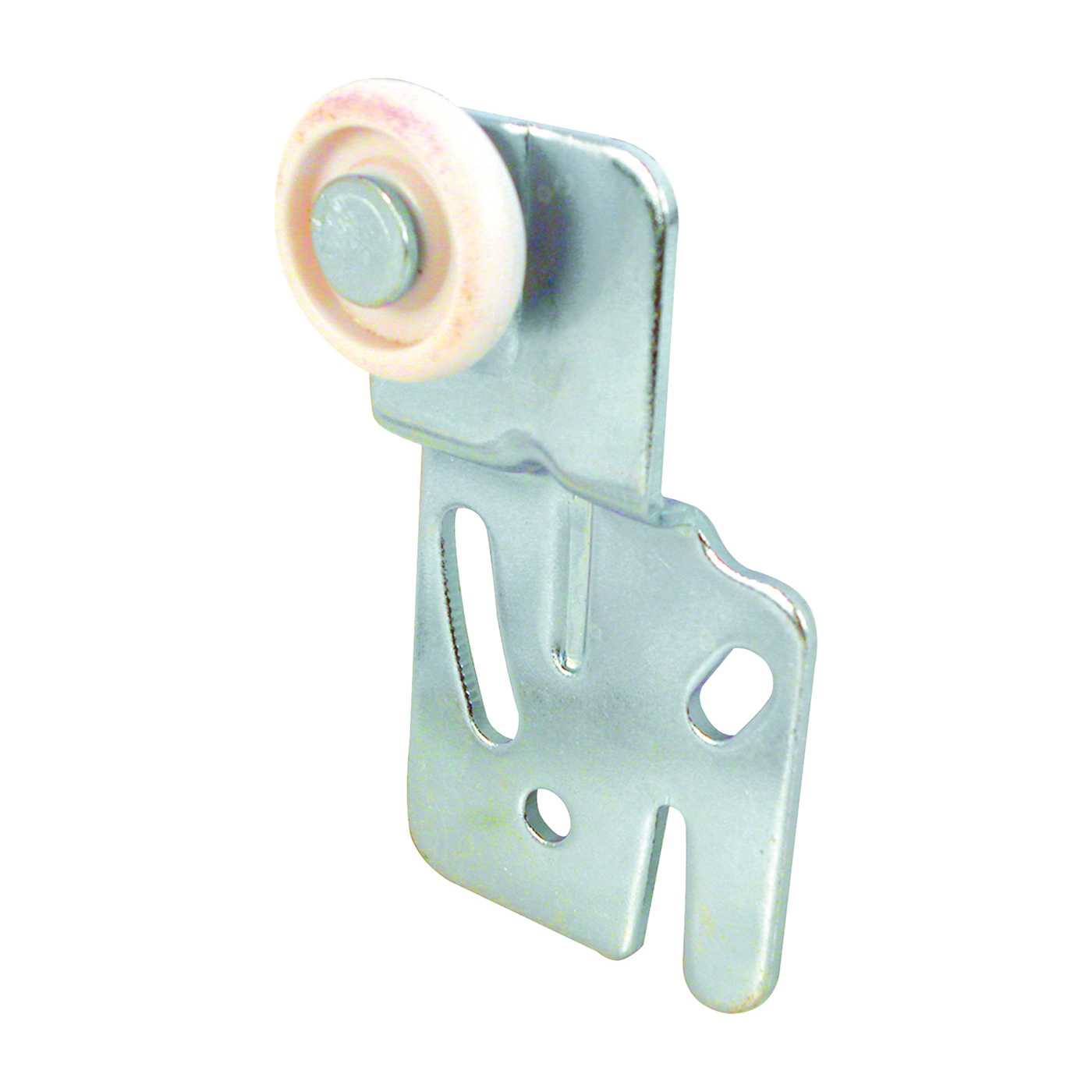 Prime-Line N 6500 Roller Assembly, 7/8 in Dia Roller, 1/4 in W Roller, Steel, Silver, 2-Roller, 60 lb, Side