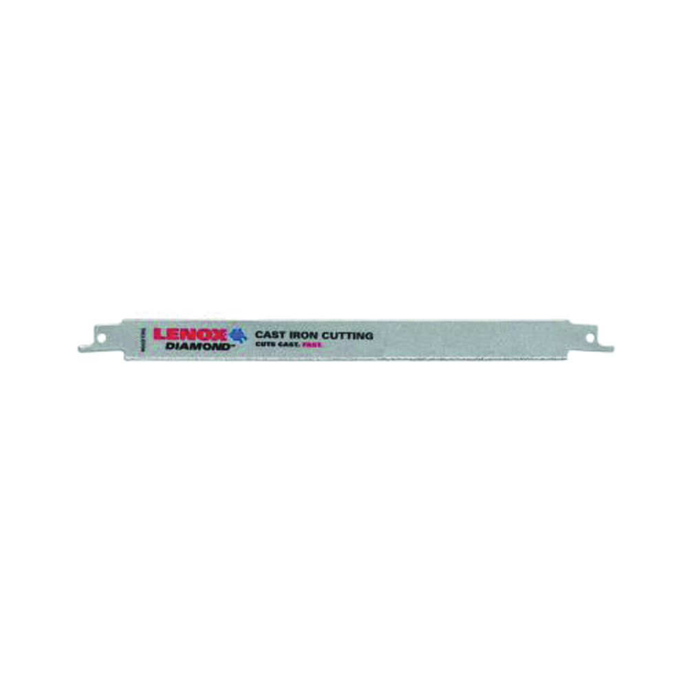 Lenox 1766338 Reciprocating Saw Blade, 3/4 in W, 9 in L, Diamond Cutting Edge