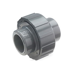 NDS U-0500-S Pipe Union, 1/2 in, Slip-Joint, Gray, SCH 80 Schedule, 150 psi Pressure