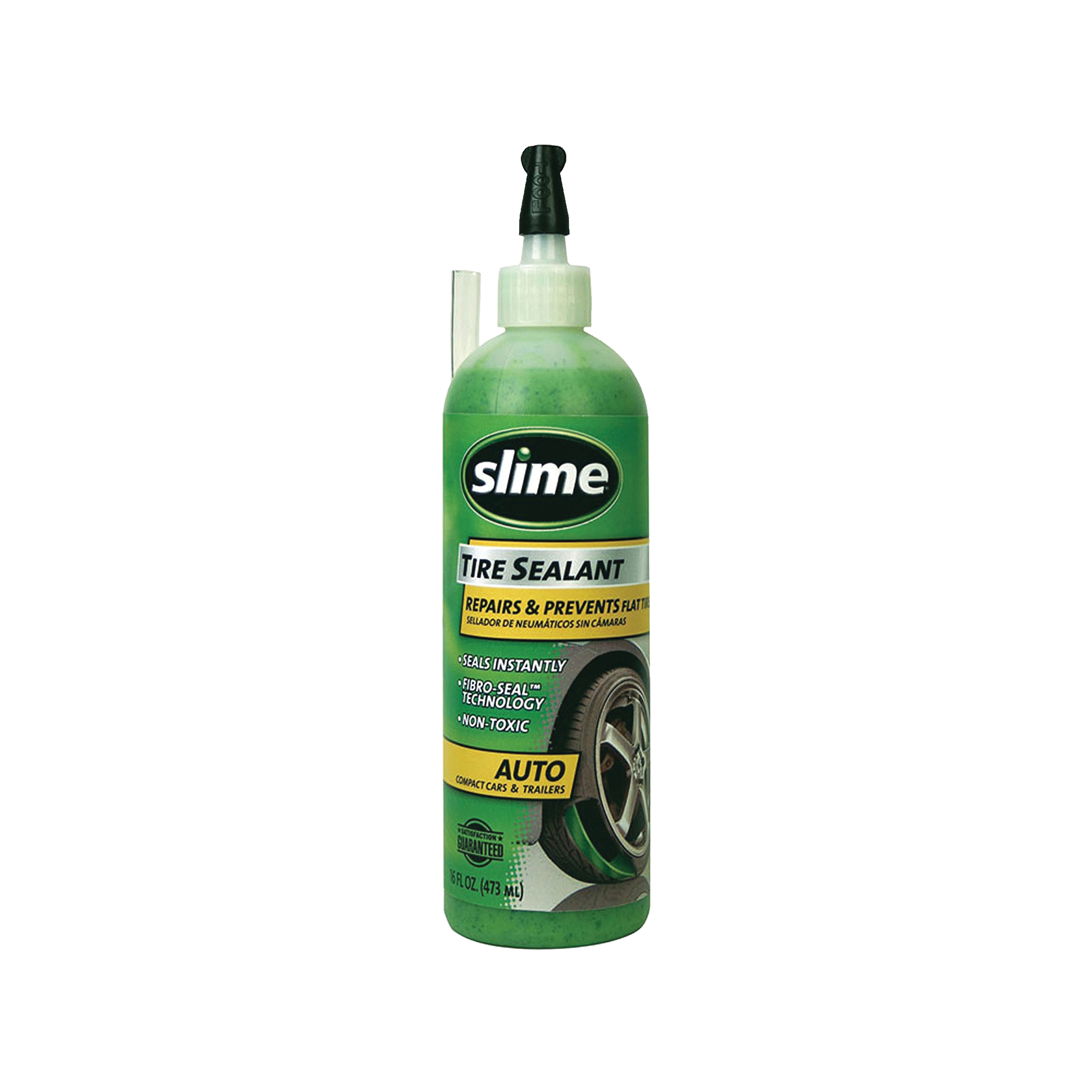 Slime 10011 Tire Sealant, Seals Tire Up to: 1/4 in, 16 oz Squeeze Bottle, Liquid, Characteristic