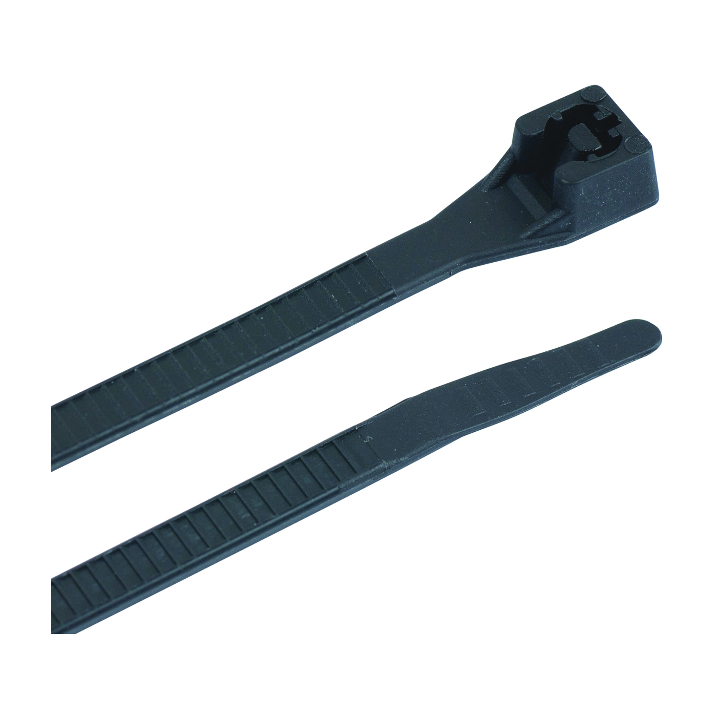 Gardner Bender 46-104UVB Cable Tie, 13/16 in Max Bundle Dia, Nylon, Black, 4 in L, 100/PK