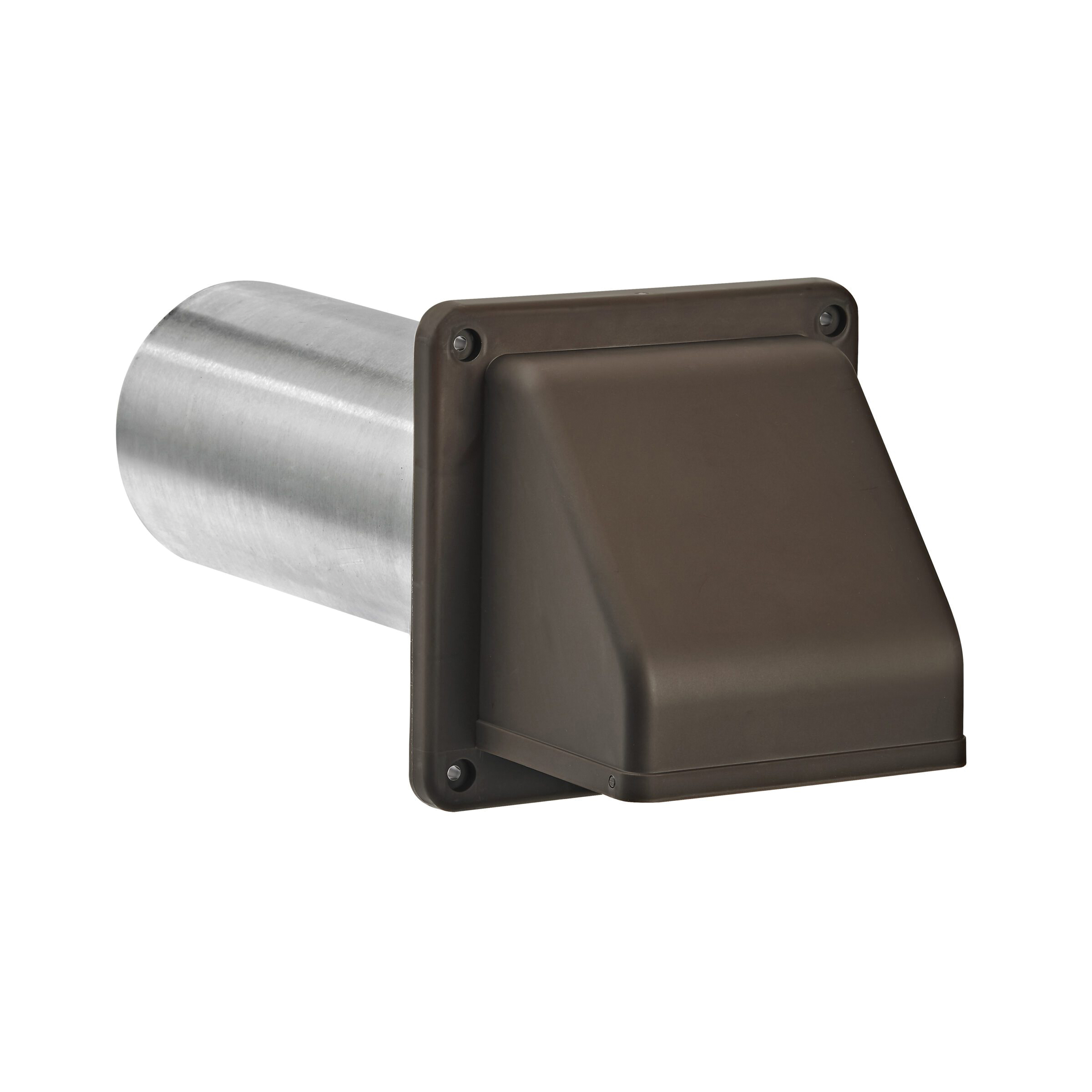 Lambro 224BS Hood Vent, 6.49 in W Hood, 4.81 in H Hood, 4 in Duct, Plastic Hood, Brown Hood