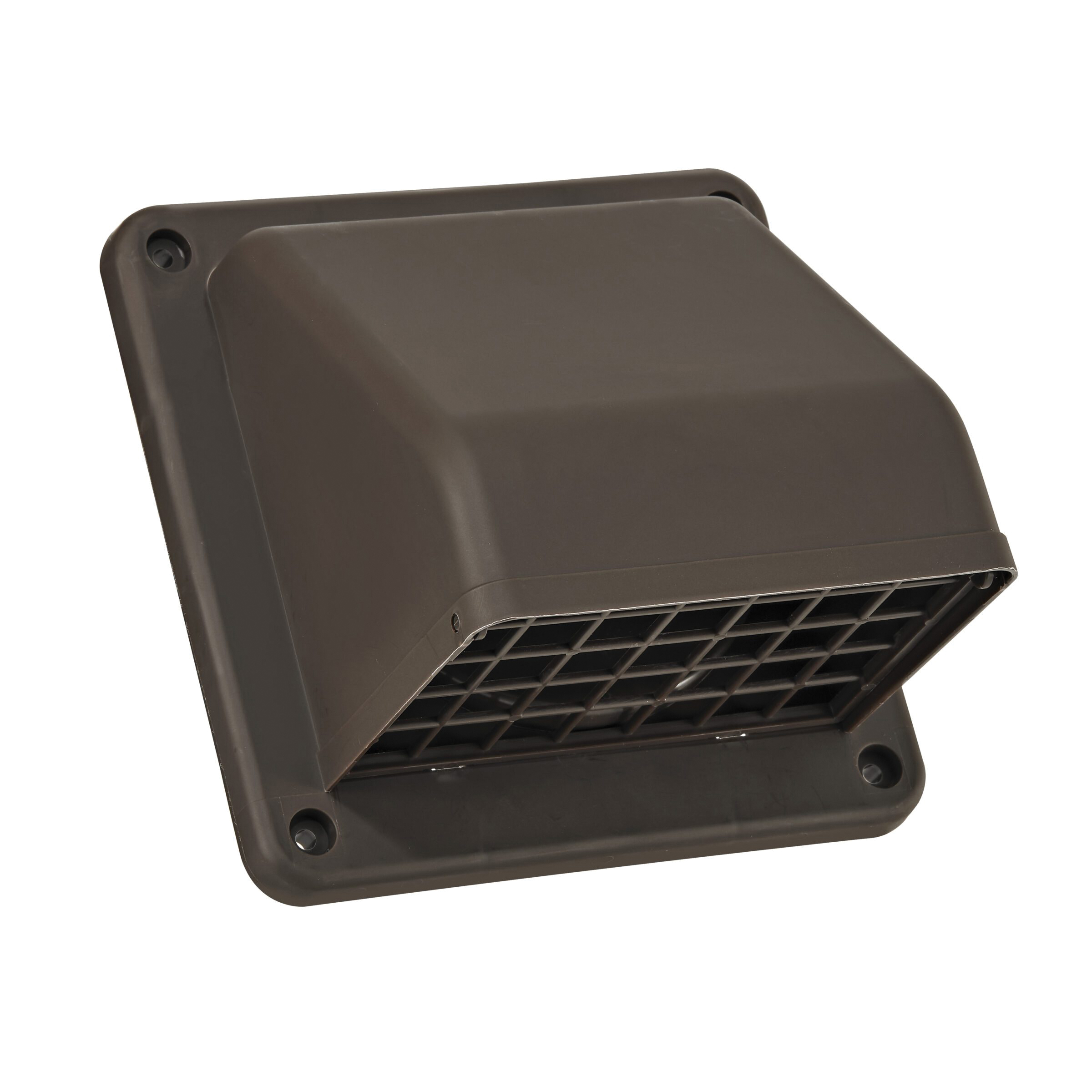 Lambro 224BS Hood Vent, 6.49 in W Hood, 4.81 in H Hood, 4 in Duct, Plastic Hood, Brown Hood