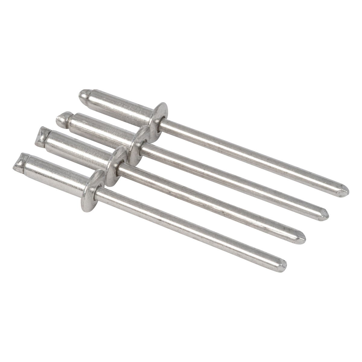 Arrow RMA1/8 Pop Rivet, Medium, 1/4 in Grip, 1/4 in L, Aluminum, Silver, 20/PK